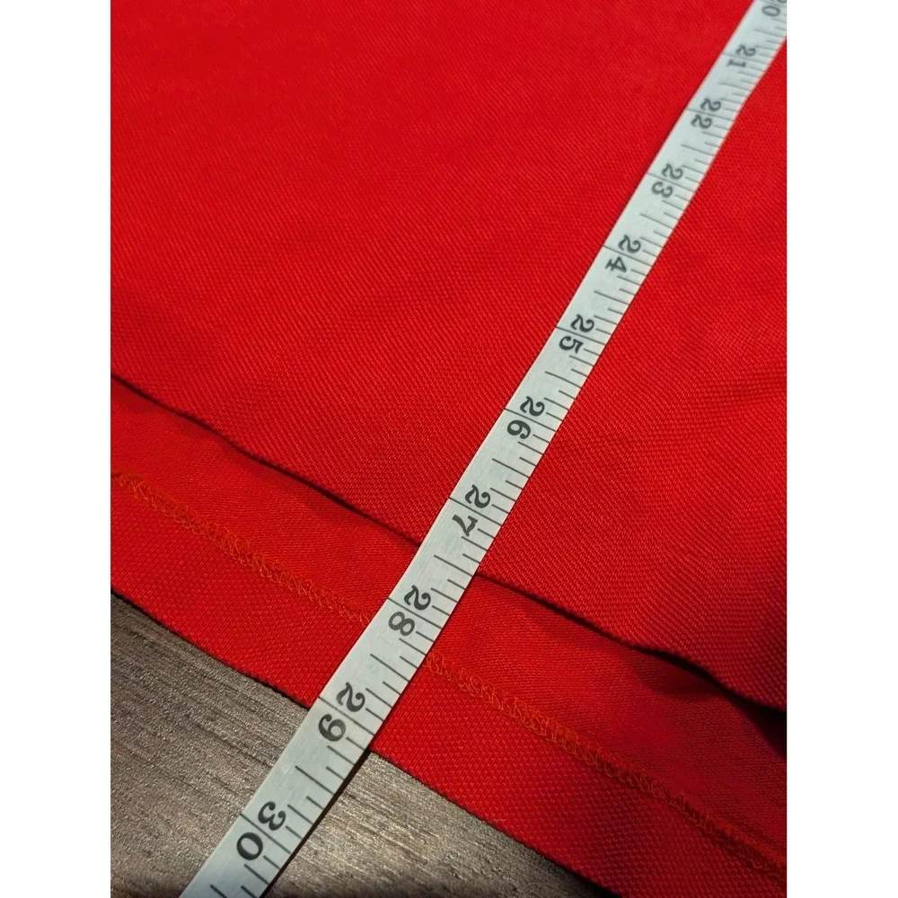 Polo Ralph Lauren Polo Shirt Mens‎ Large Red Classic Fit Pocket Pony Logo Cotton